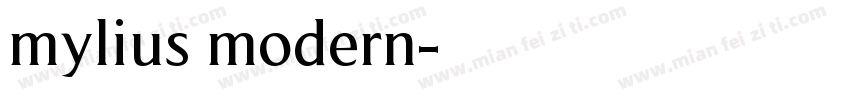 mylius modern字体转换
